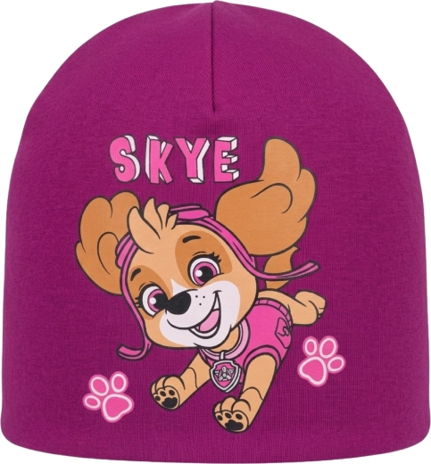 Gorro infantil de algodón Patrulla Canina Skye lila
