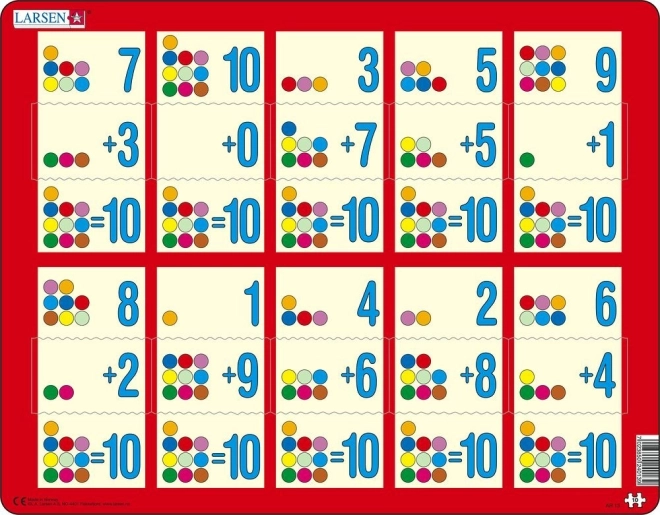 Puzzle Larsen: suma hasta diez III, 10 piezas