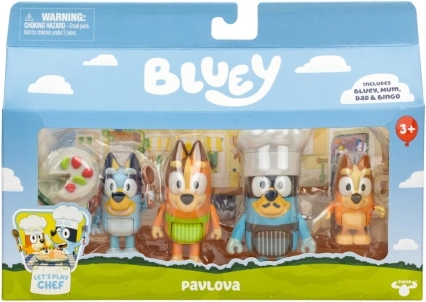 Set de figuras Bluey Hora del postre - 4 unidades