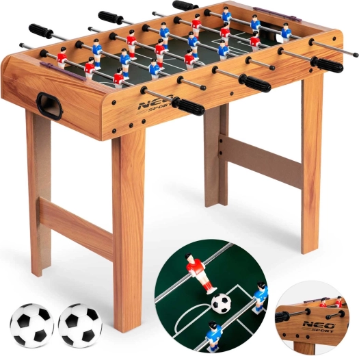 Futbolín de mesa NEO SPORT de madera 70 × 37 × 62 cm