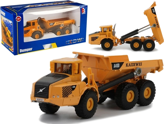 Camión volquete metálico 1:87 con piezas móviles