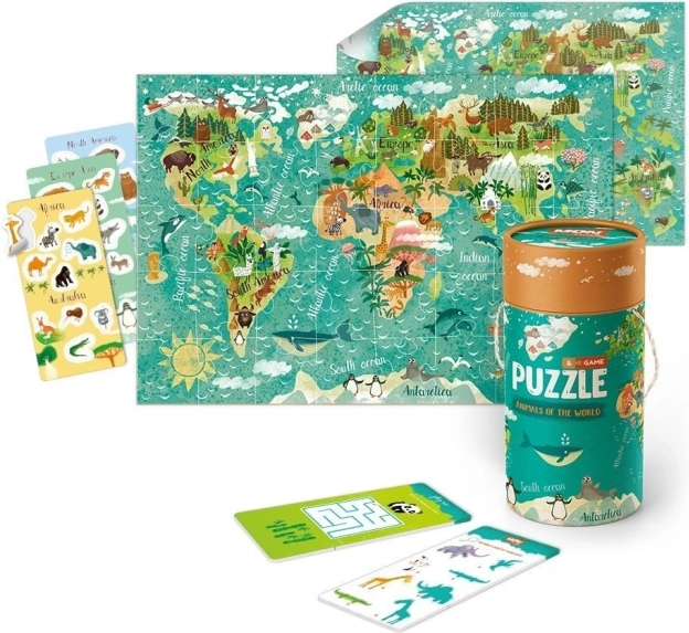 Dodo set de puzle, juego y accesorios – animales del mundo