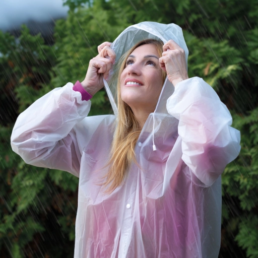 Poncho impermeable unisex de EVA 68 × 115 cm