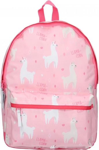 Adorable diseño rosa con llama