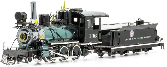 Modelo metálico 3D de locomotora METAL EARTH Wild West 2-6-0