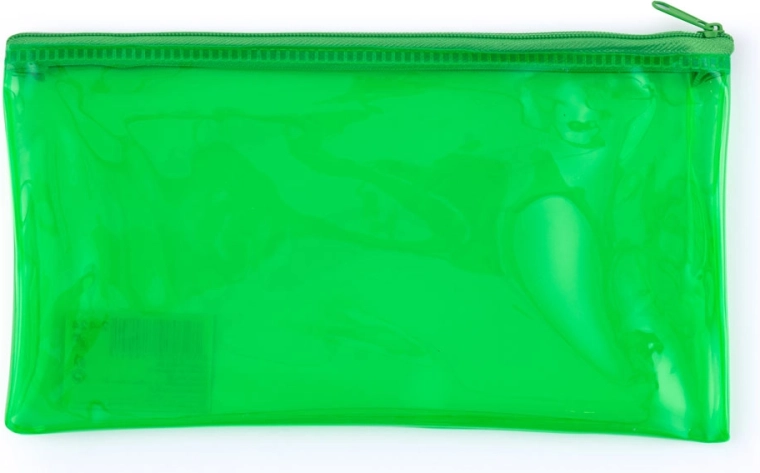 Carpeta con cremallera verde neón DL
