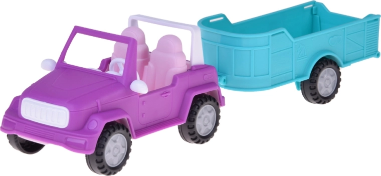Coche todoterreno con remolque desmontable