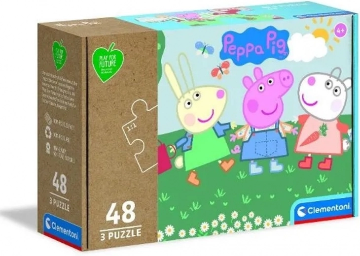 Puzzle Play for Future Peppa Pig 3×48 piezas