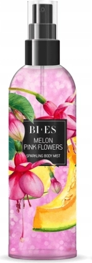 Spray corporal con brillo BI-ES Melon Pink Flowers 200 ml