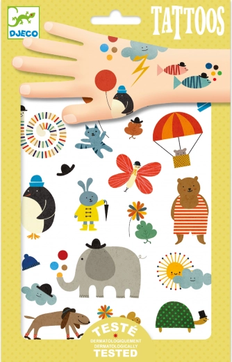 Tatuajes Animalitos Adorables DJECO