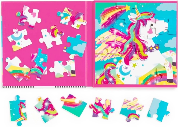 Dos encantadores rompecabezas de unicornios