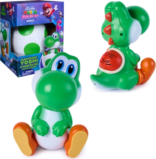 Spin Master Super Mario Galaxy Hatchin’ Yoshi figura interactiva en huevito - 1 pieza
