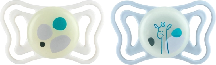 Chicco Physioforma Light chupetes ortodónticos de silicona neutros 2–6 m, 2 uds