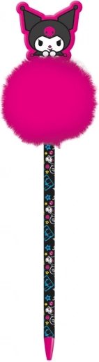 Bolígrafo Kuromi con pom pom