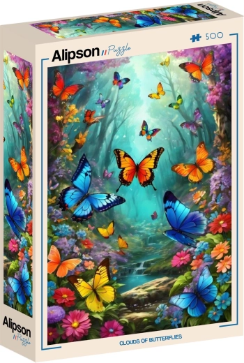 Puzzle Alipson Nubes de mariposas 500 piezas