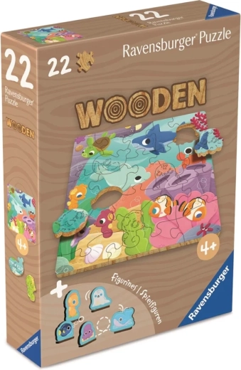 Puzzle de madera Mundo submarino 22 piezas RAVENSBURGER