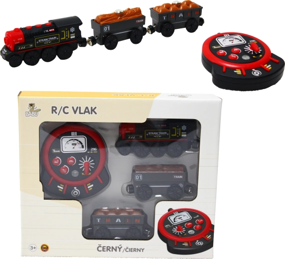 Tren de vapor R/C Babu – negro