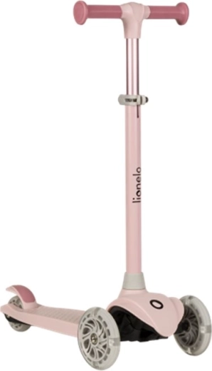 Patinete infantil de tres ruedas LIONELO Jessy Pink Rose con ruedas LED