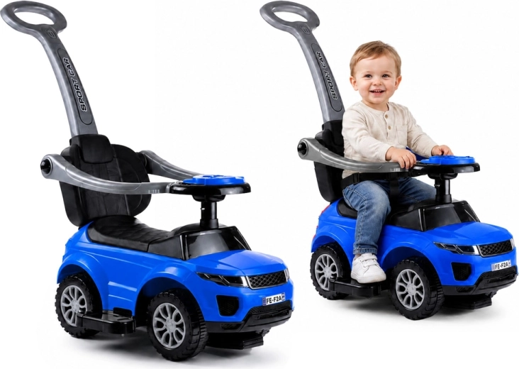 Correpasillos infantil SPORT CAR con barra de dirección azul