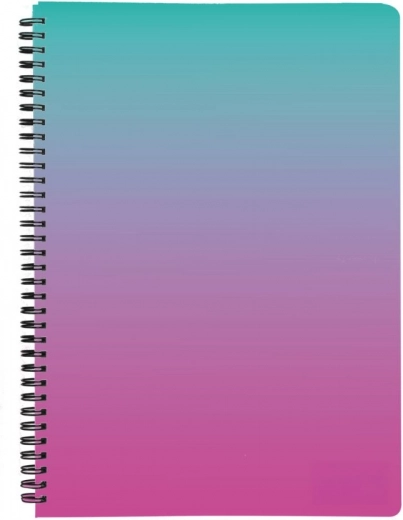Bloc de anillas A4 Twin Wire PP Ombre rosa