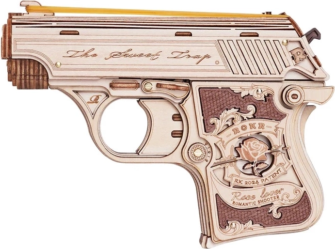 Puzle 3D de madera Mini pistola Justice Guard