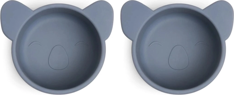 Cuencos de silicona para snacks NUUROO Rosa koala Berling Sea - 2 uds