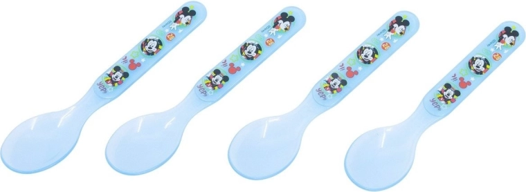 Stor set de cucharas infantiles Mickey Mouse - 4 uds