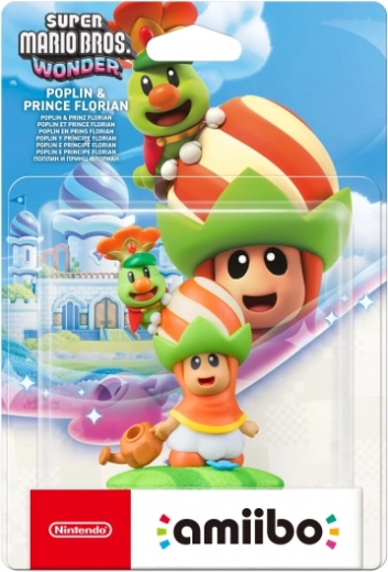 Amiibo Super Mario Bros. Wonder Poplin y príncipe Florian