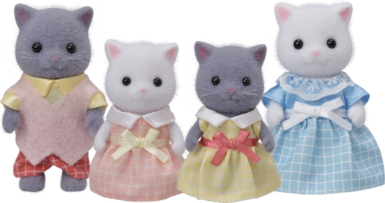 Familia de gatos persas