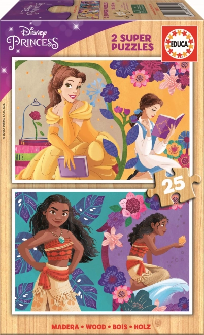 Educa puzle de madera Princesas Disney 25 piezas