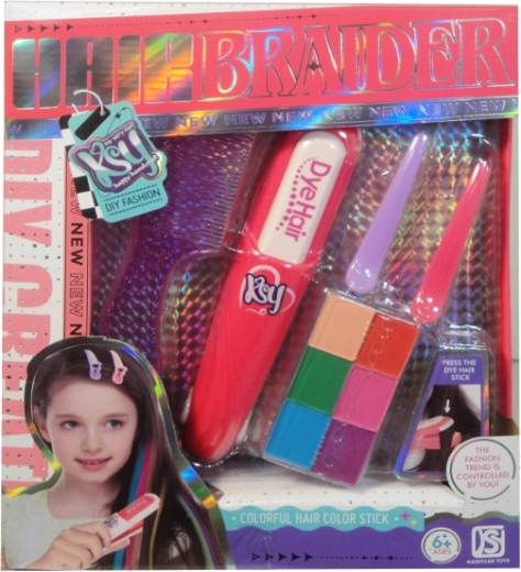 Set de belleza de tiza para el pelo para niños