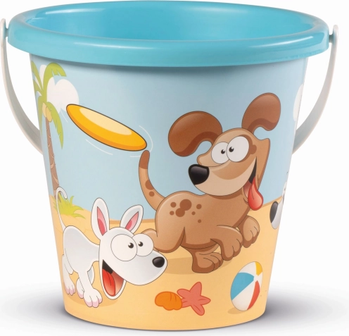 Cubo de arena perrito juguetón Androni