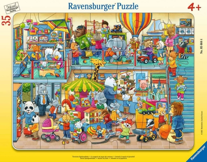 Puzzle Ravensburger Tienda de juguetes de animales 35 piezas