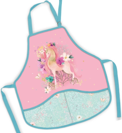 Delantal infantil con motivo de unicornio 50 × 55 cm