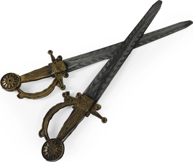 Dos espadas para juegos de aventuras