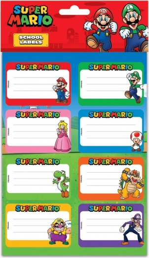 Super Mario set escolar de pegatinas y útiles