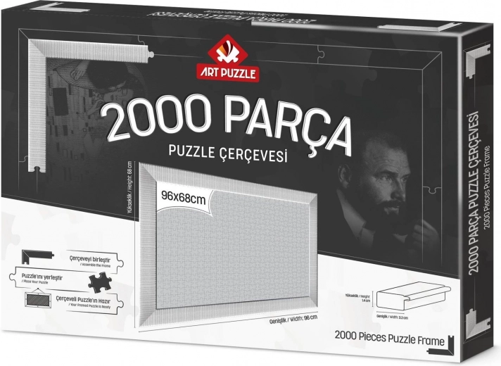 Marco para puzzle 96x68 cm blanco