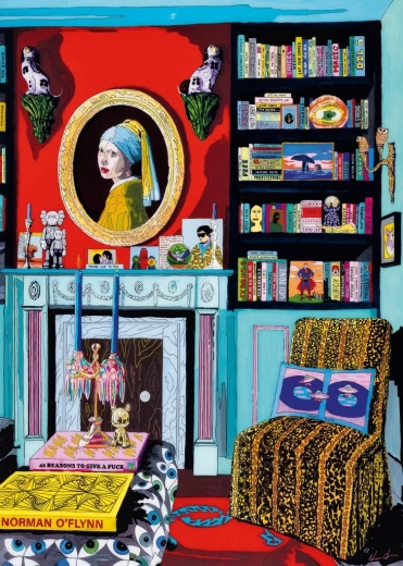 Puzzle Heye Habitación con Vermeer 1000 piezas