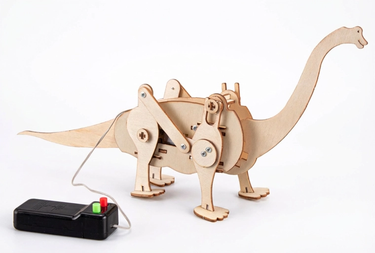 Kit de construcción de dinosaurio Brachiosaurus con cable