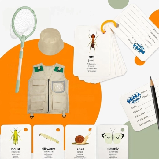 Equipamiento completo para pequeños exploradores
