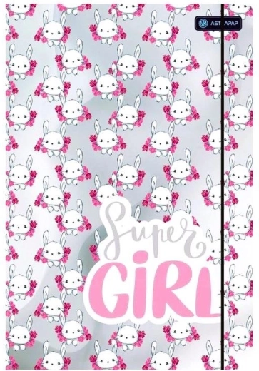 Astra carpetas para cuadernos Girls A4 con goma elástica