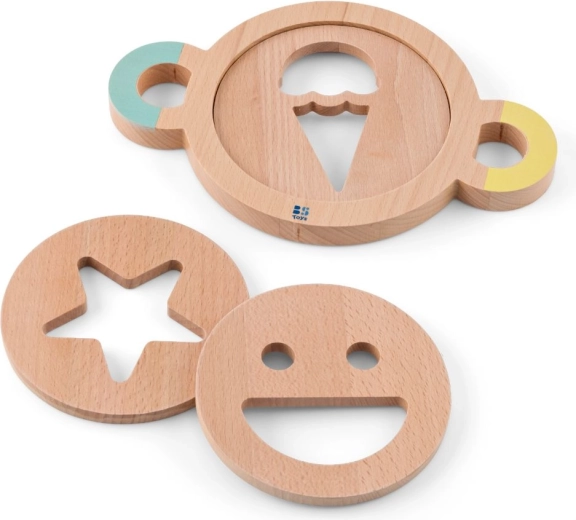 Juego de moldes de madera para arena para niños