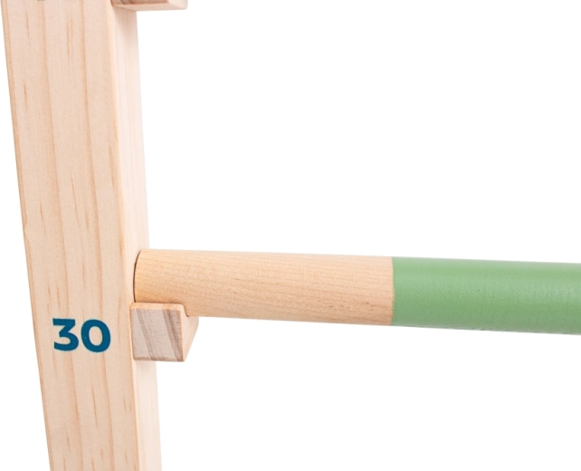Fabricación de madera con barras de colores