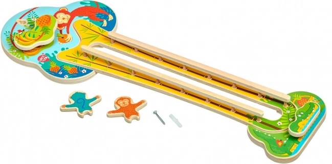 Lucy & Leo Monitos locos Mazané – juguete de pared de madera
