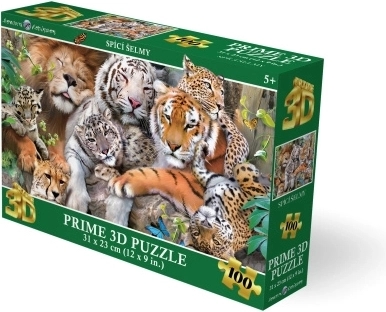 Puzle 3D de fieras durmientes (100 piezas)