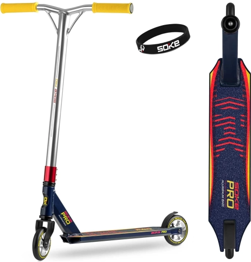 Patinete freestyle Soke Pro azul marino-rojo