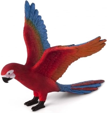 Figura realista de loro guacamayo