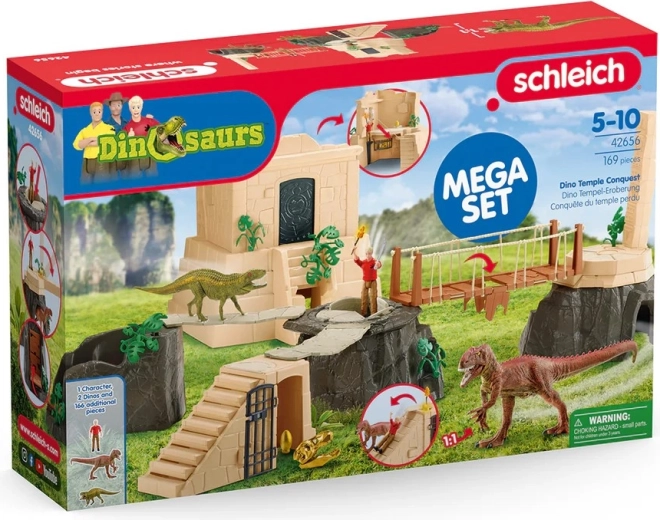 Set de figuras Aventura del templo de los dinosaurios