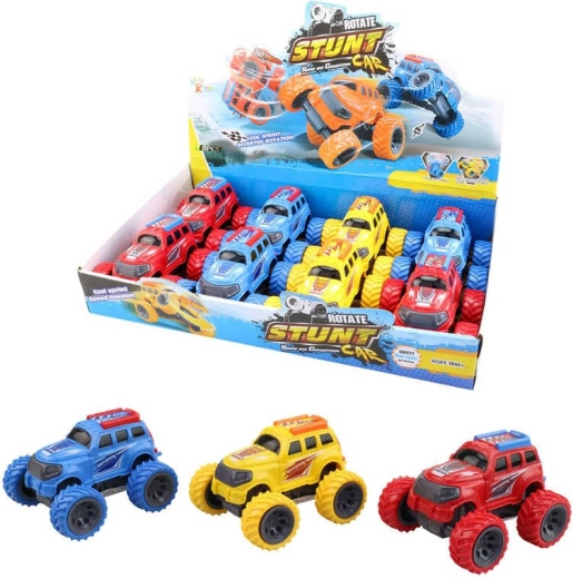 Coche acrobático todoterreno de inercia con ruedas grandes 19 cm - 1 pieza