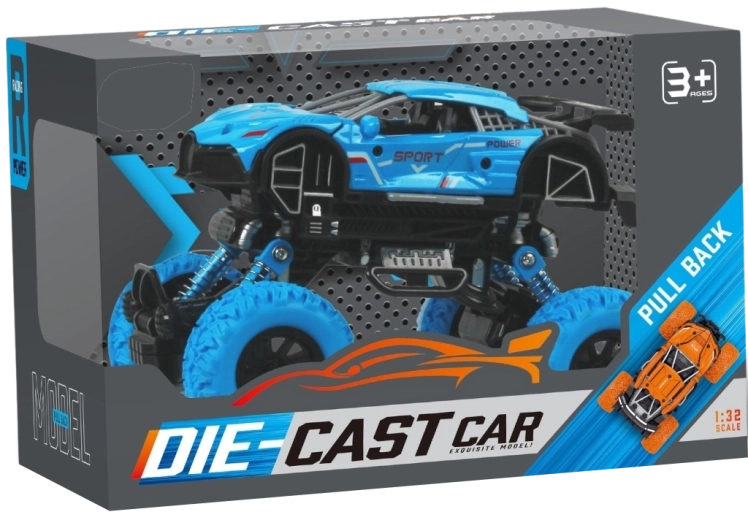 Monster truck 1:32 con retrofricción